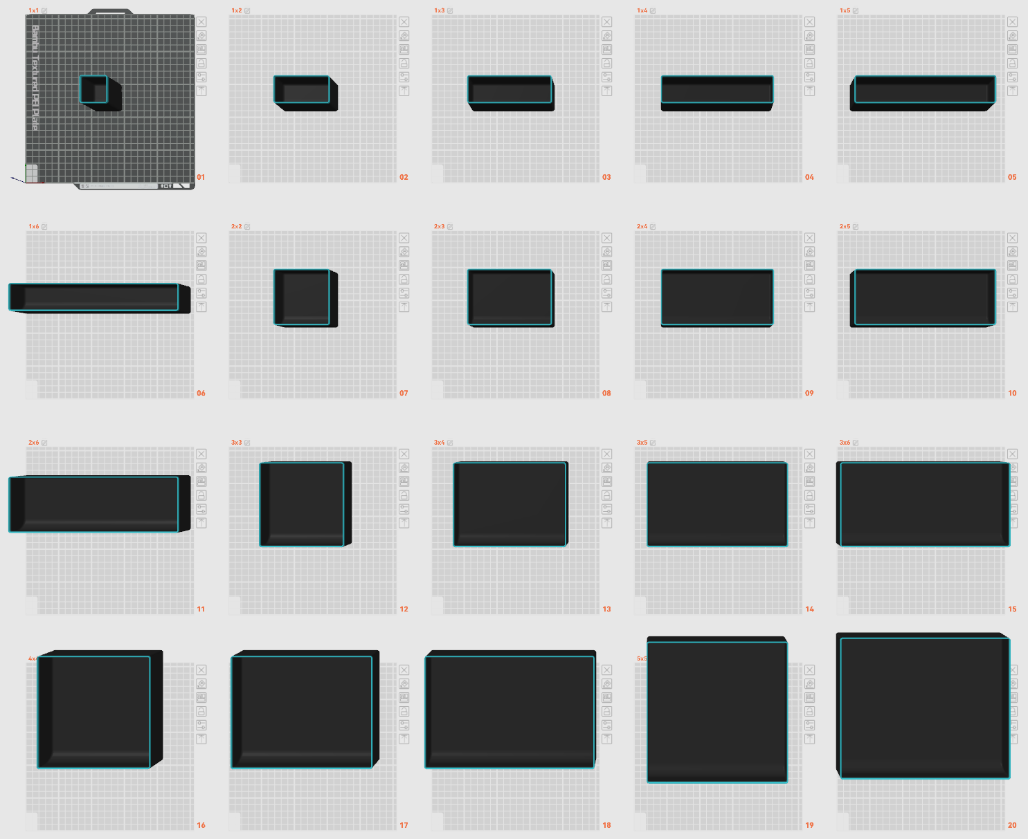Lightweight Color-Coded Gridfinity Bins