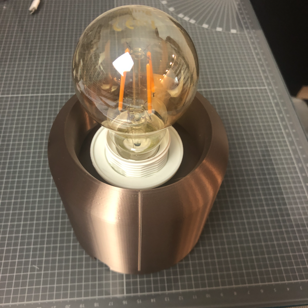 Moon lamp Ø20cm, with table stand for E27 socket