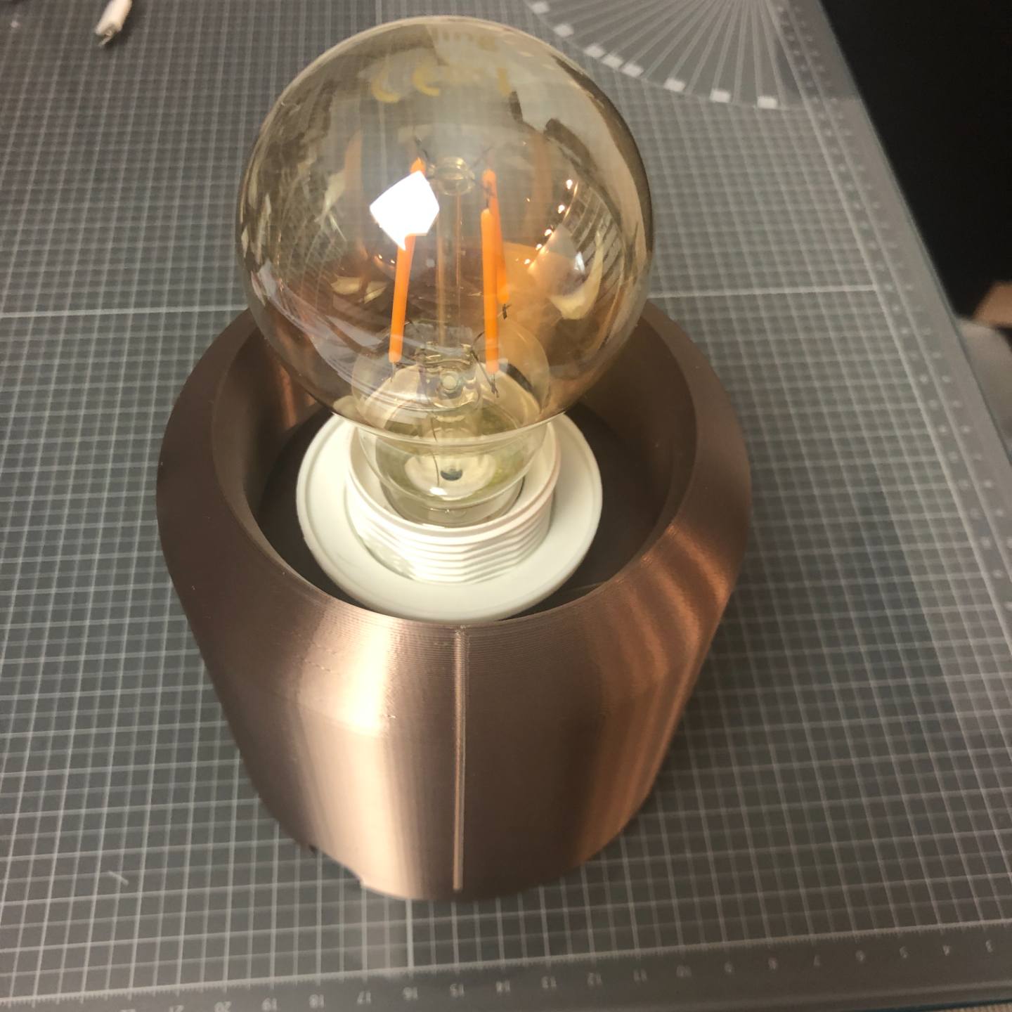 Moon lamp Ø20cm, with table stand for E27 socket