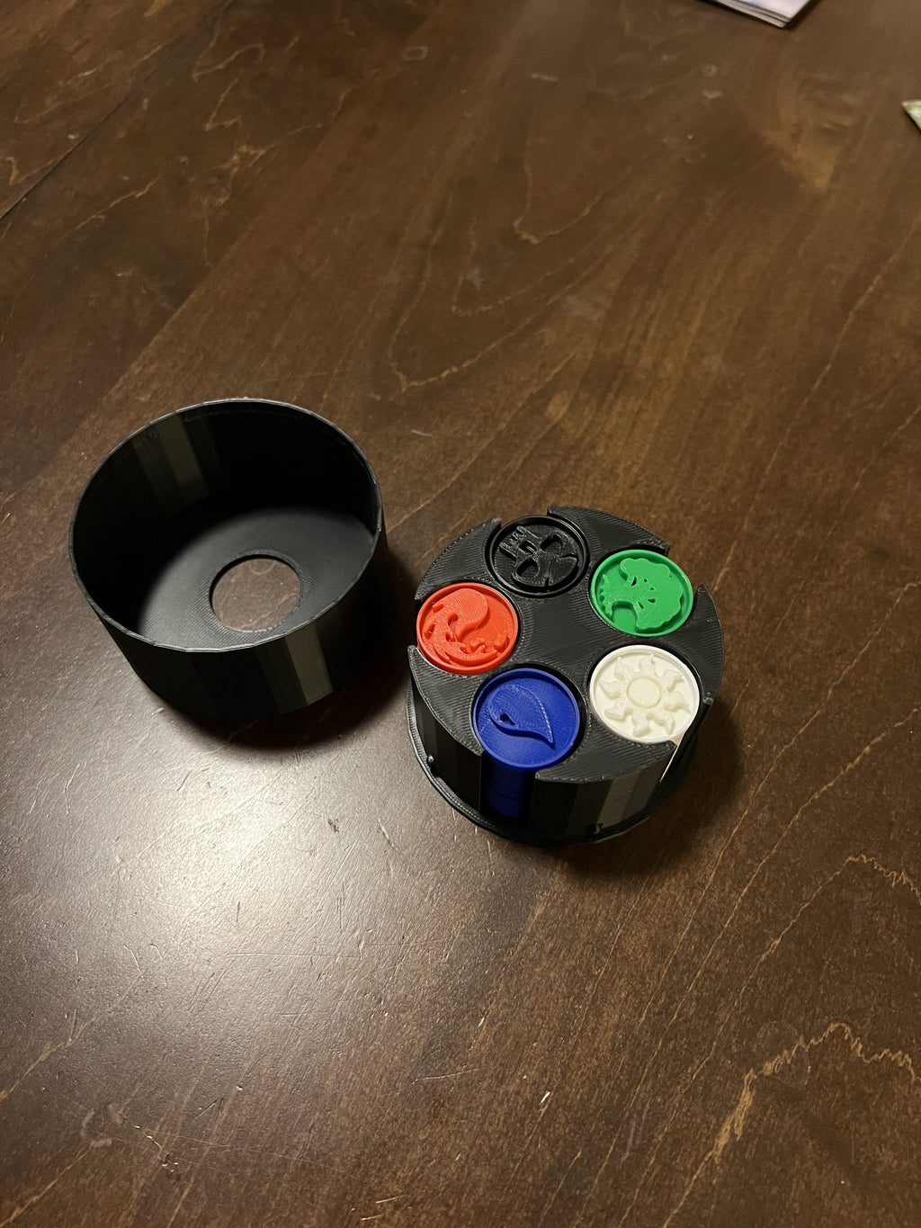 MTG Mana Token Chips with Holder