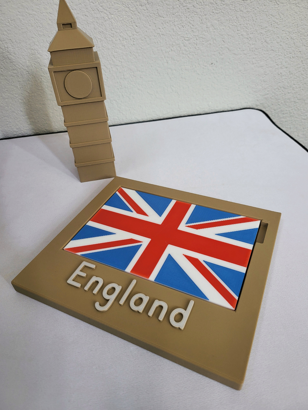 England - Montessori-Inspired Educational Landmark & Flag Match