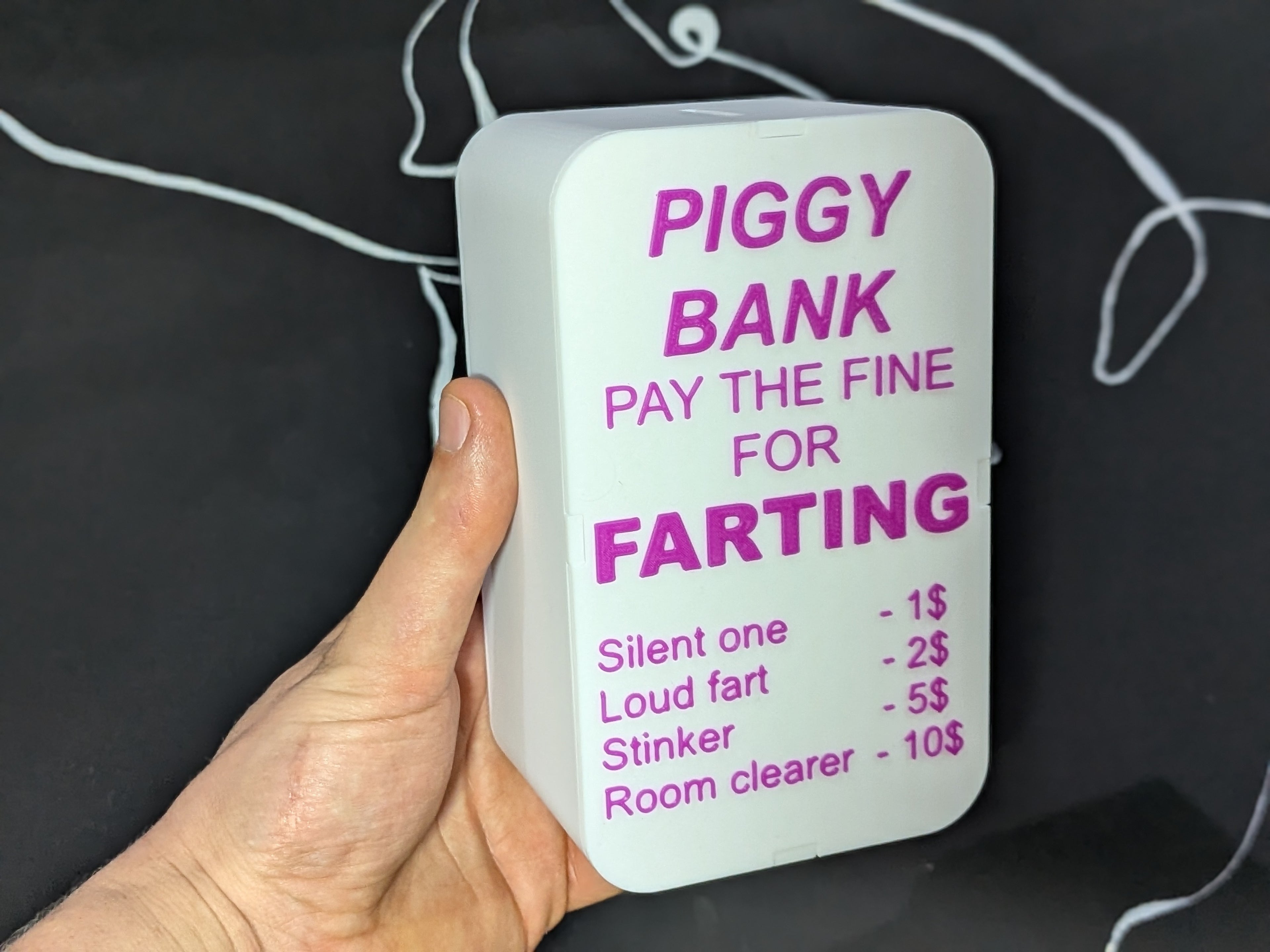 Piggy Bank - Pay 1-10$ Penalty Jar -Funny Gag