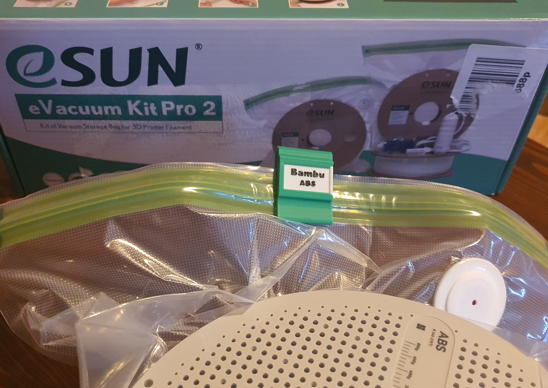 Filament Label Tag for Reusable Vacuum Bag