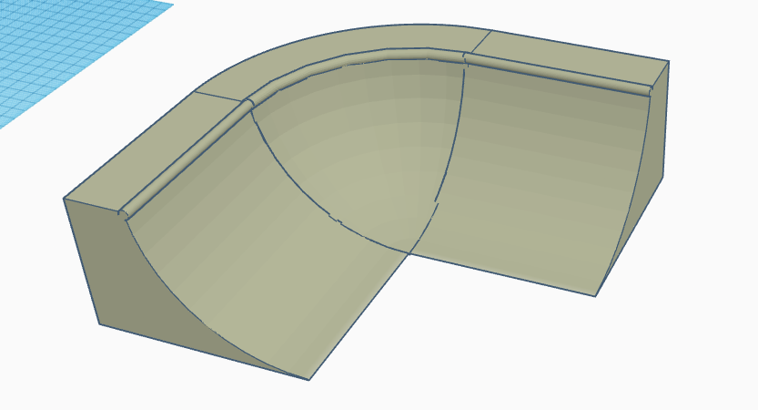 quarter pipe with a bowl corner