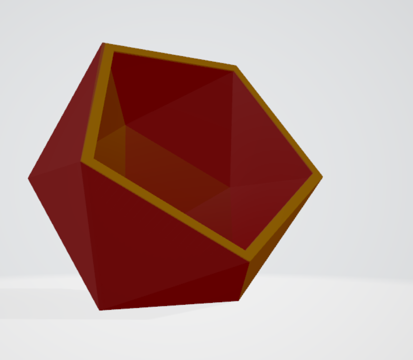 Icosahedron (d20) container