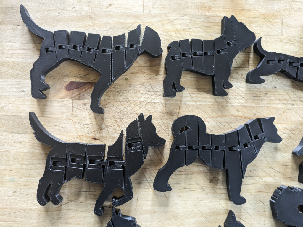 17 flexible dog silhouettes