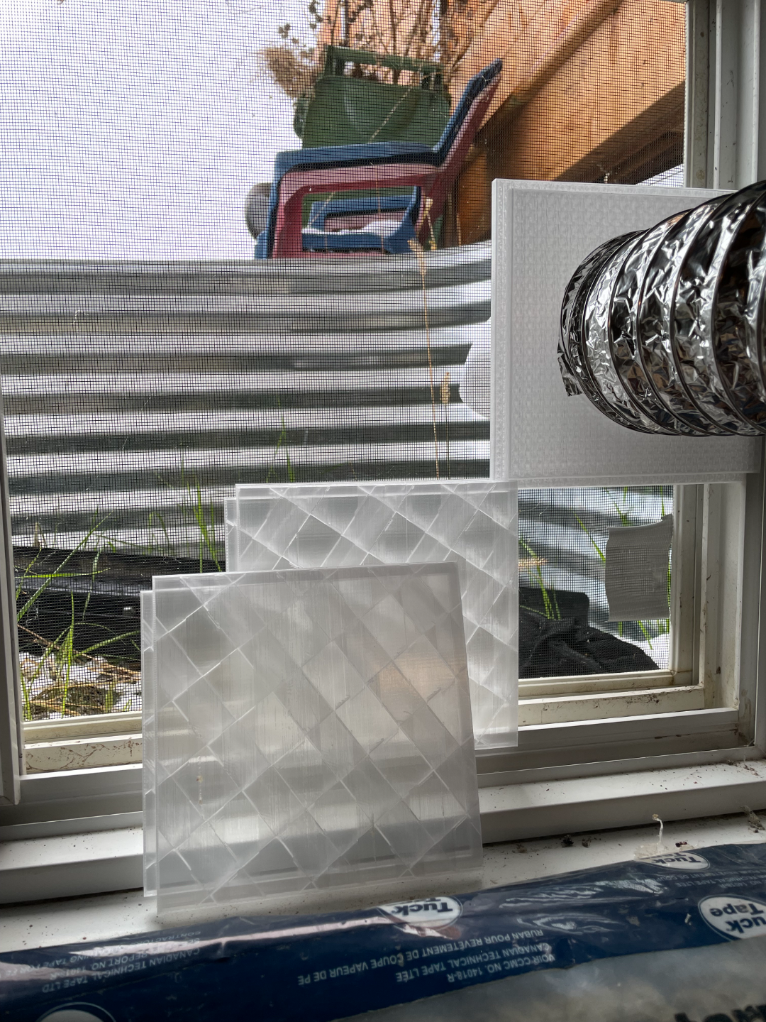 Window Vent Adapter / Filler (4" ducting)