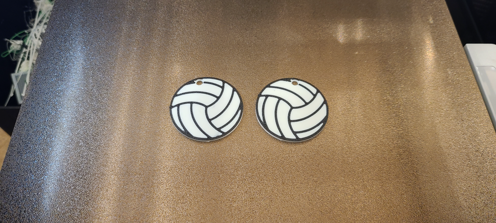 Volleyball Earrings/Keychain