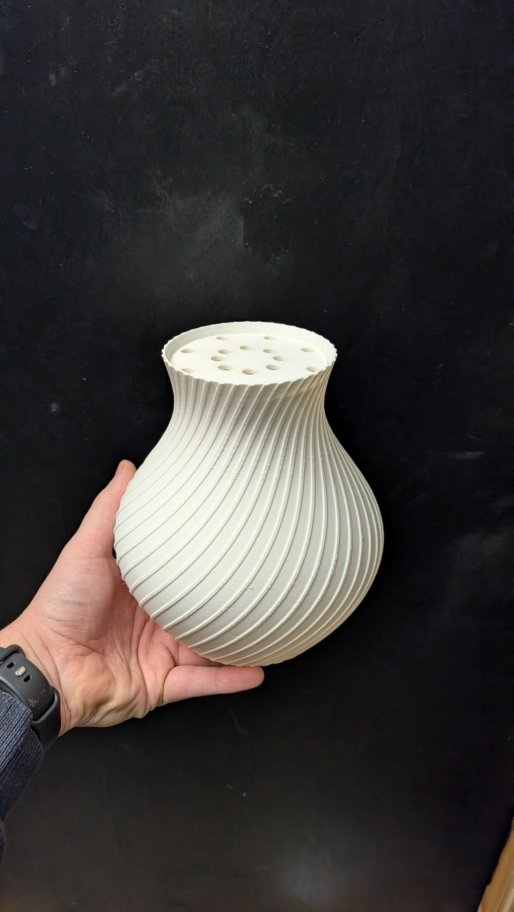 Vase med indsats til brick buket