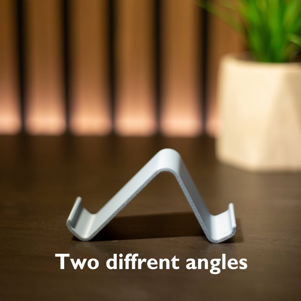 Dual angle phone stand