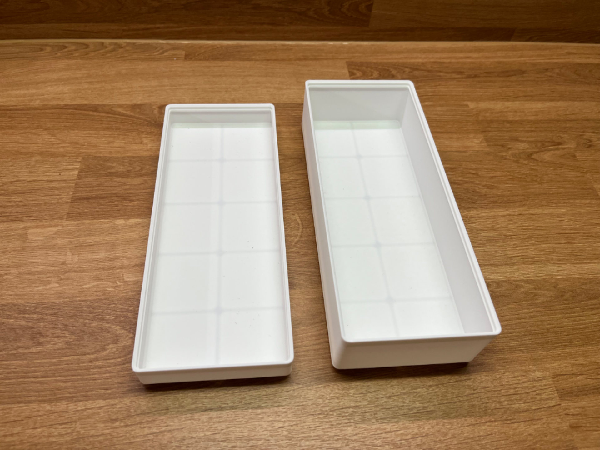 Gridfinity 1.2mm Wall Divider Bins 5x2x1 and 5x2x2