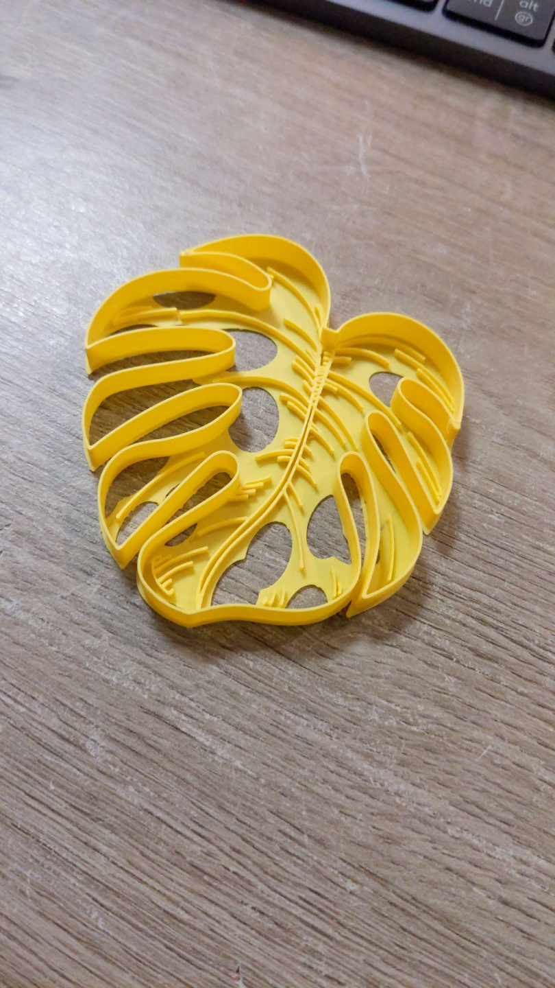 Monstera leaf cookie cutter