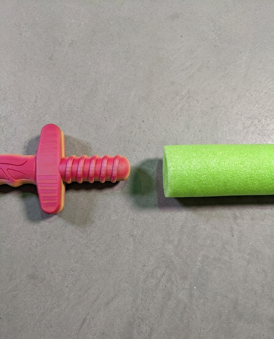 The Backyard Brawler ( Pool noodle handle )