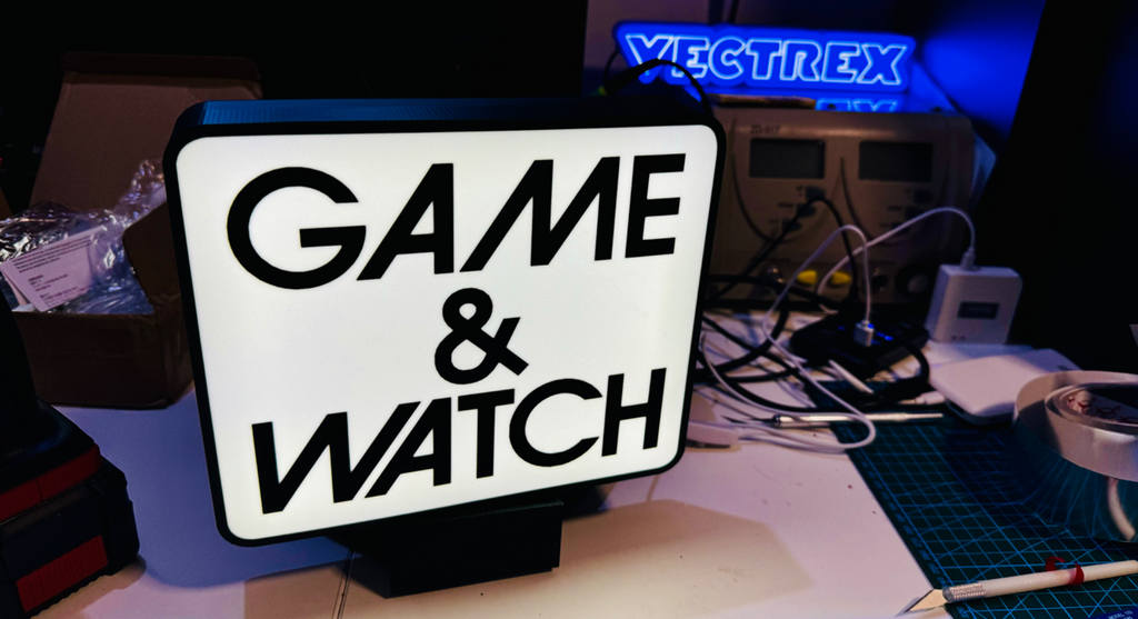 Nintendo Game & Watch Light up Sign Light Box