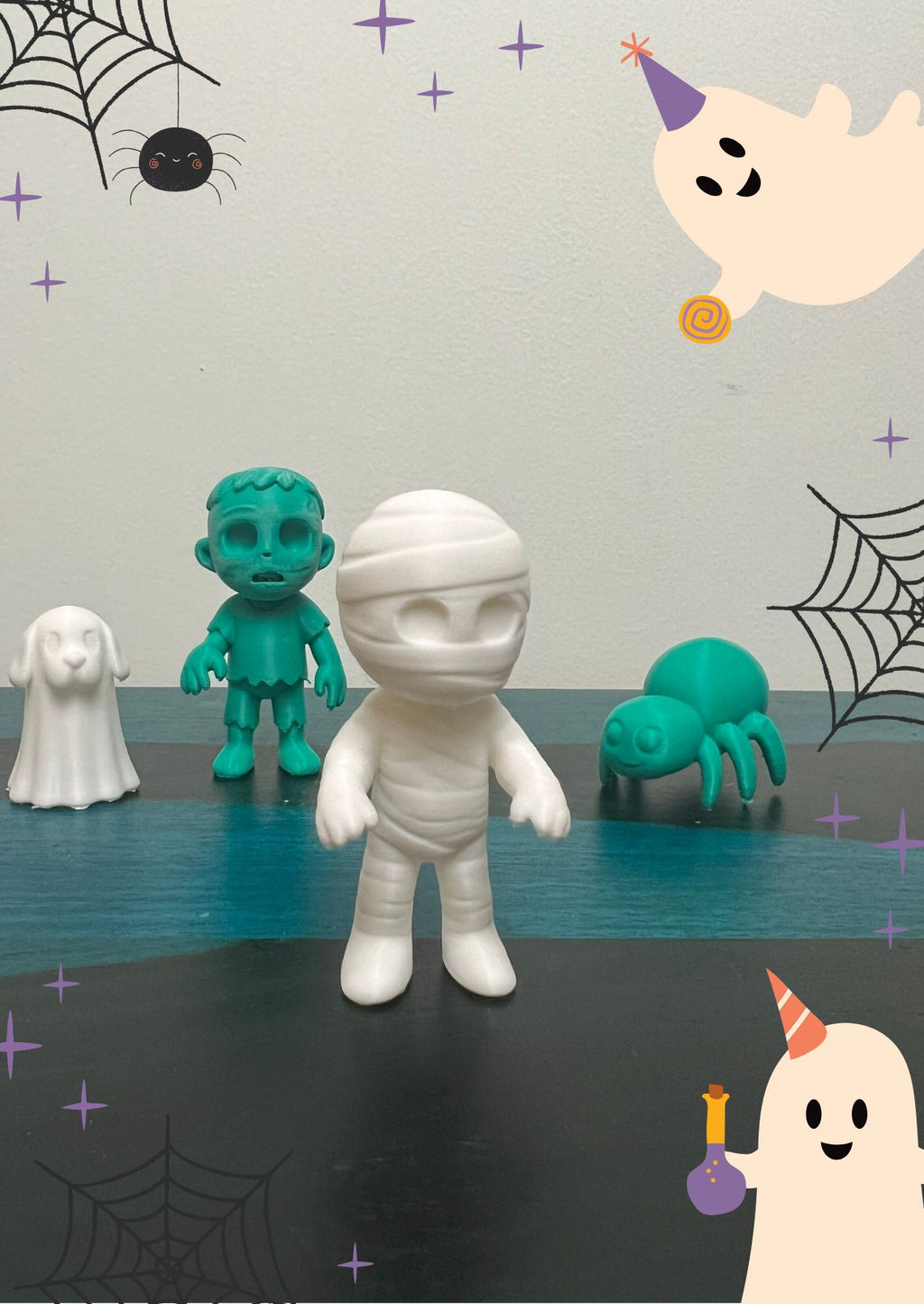 Halloween Toy Collectible Minis Line Up