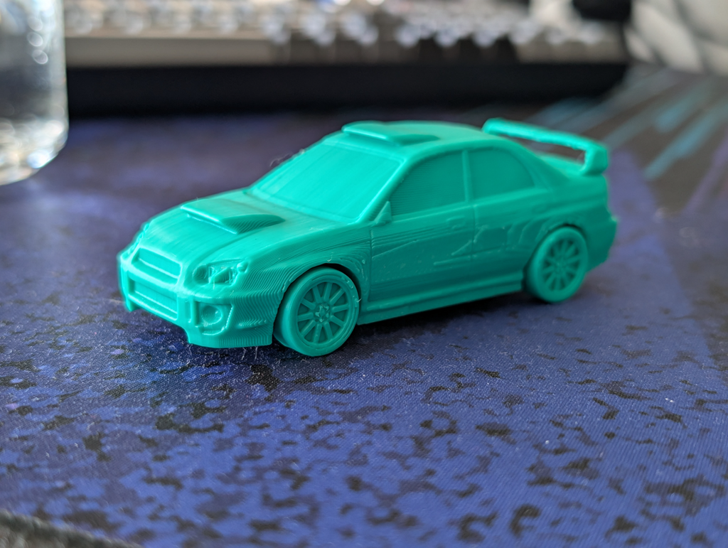 Subaru Impreza WRX STi print in place