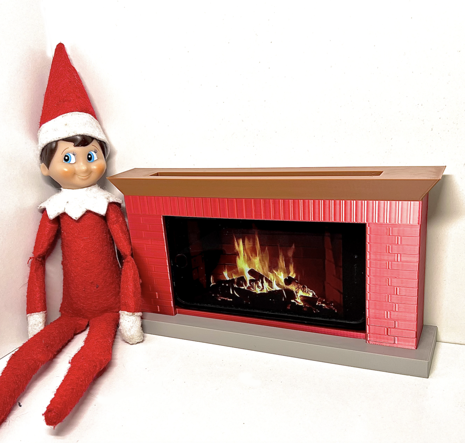 Fireplace Phone Stand
