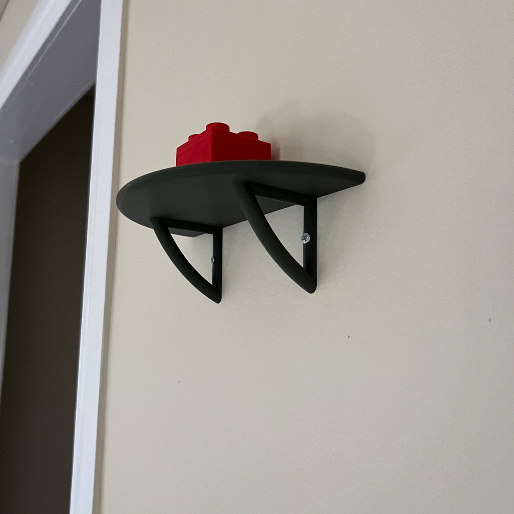 Simple Round Shelf - Wall Mount with 2 screw holes