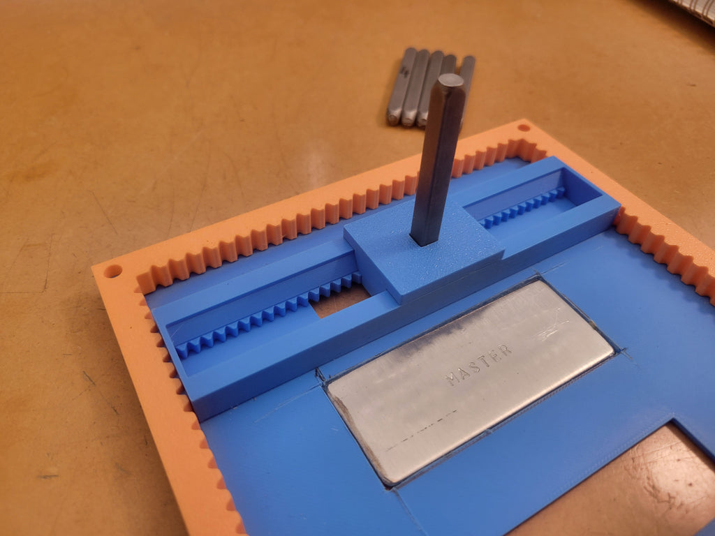 Metal Letter Stamping Jig Precision Alignment Tool