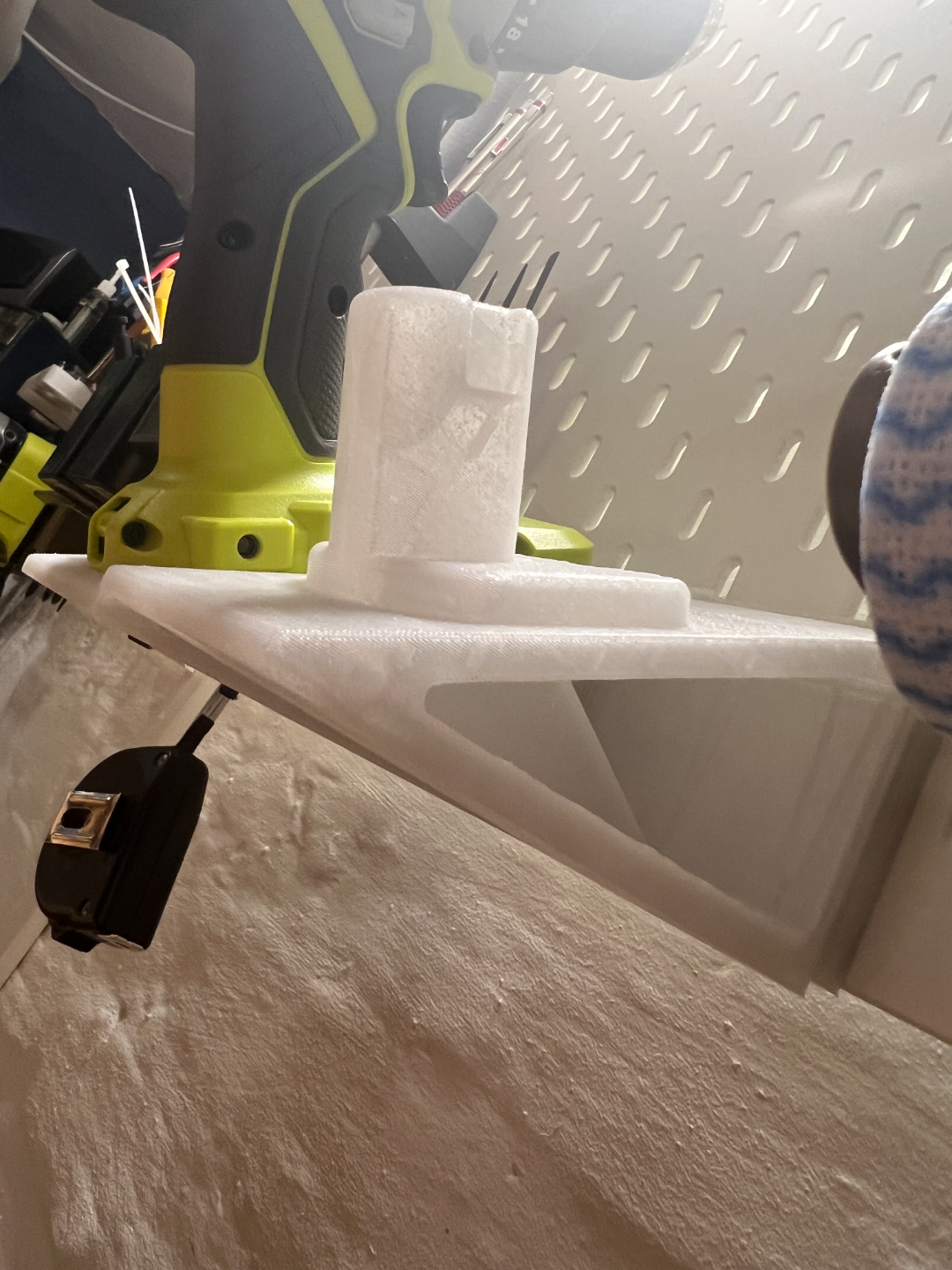 Ryobi drill holder for Ikea Skadis