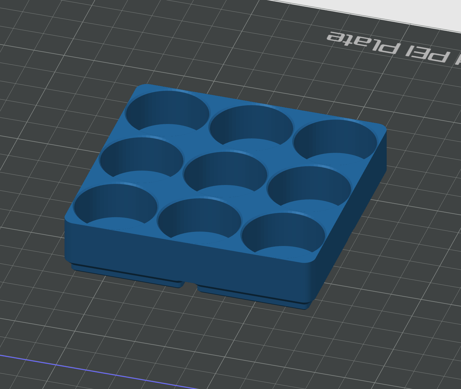 Gridfinity c-cell battery holder (9 batteries)
