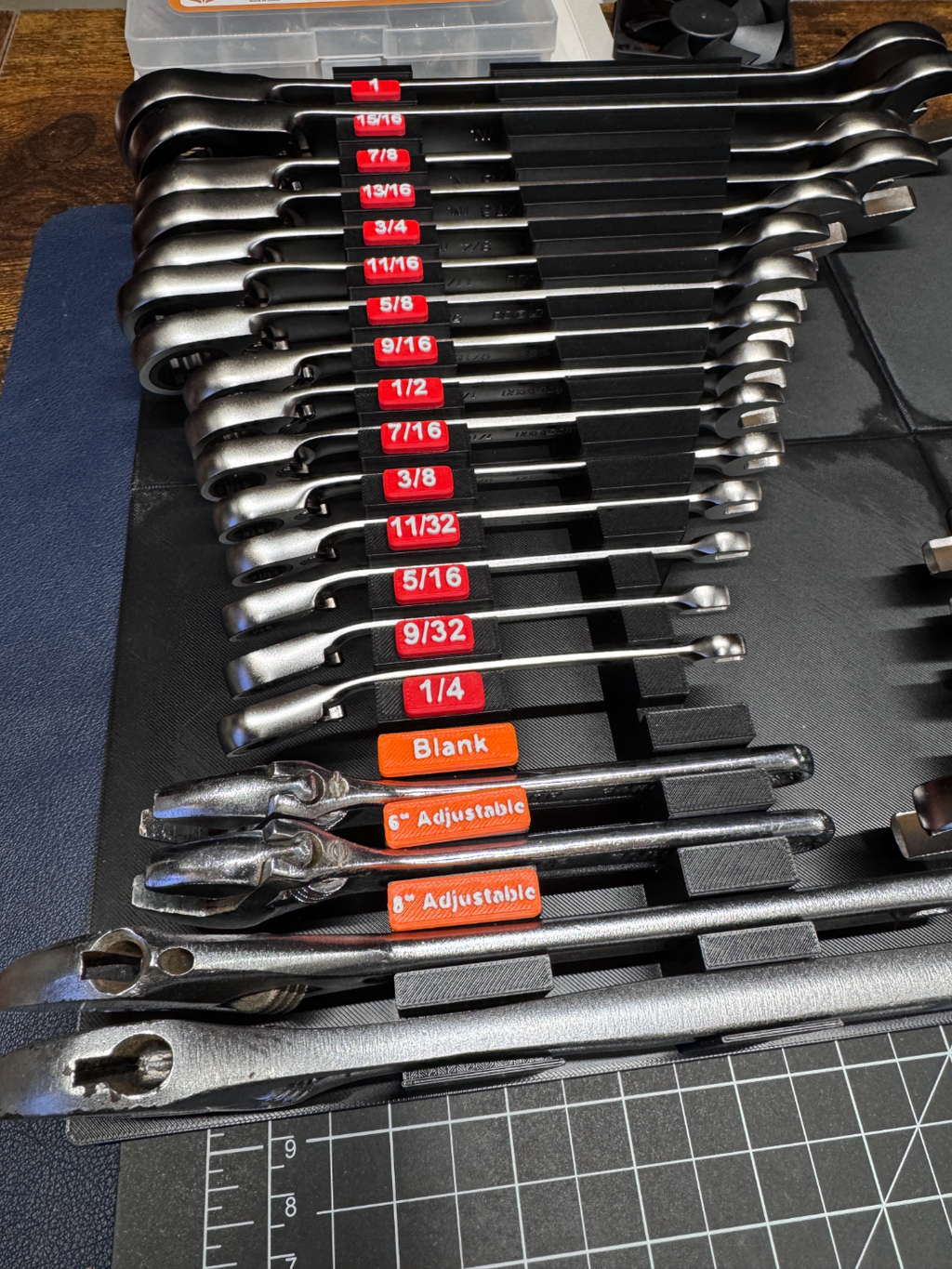 Tekton Ratcheting Wrench holder Gridfinity