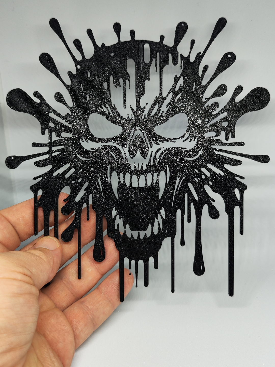 Splash Skull 3D Wall Art