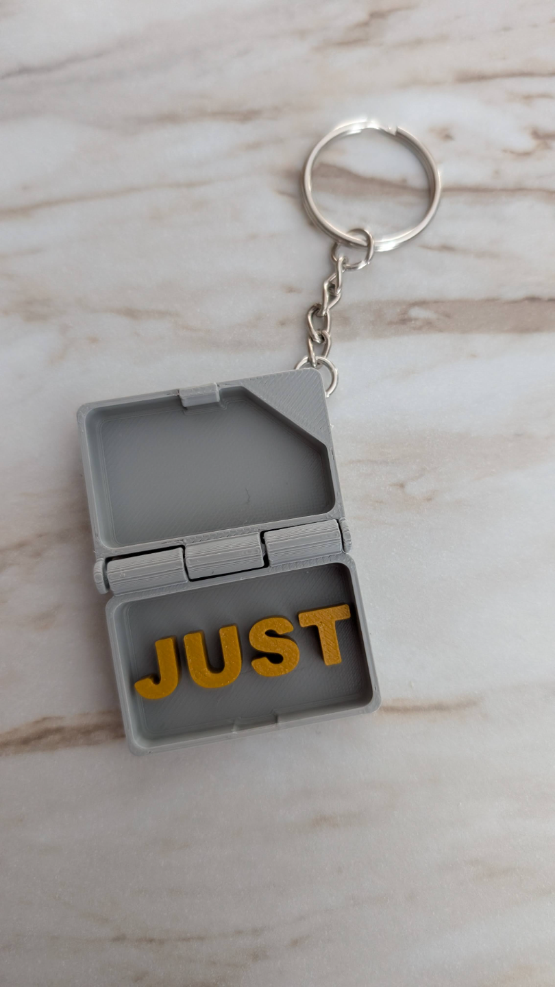 "Just in Case" Joke Keychain