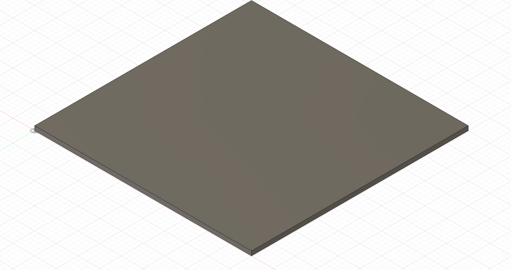 Simple plate for testing printer settings