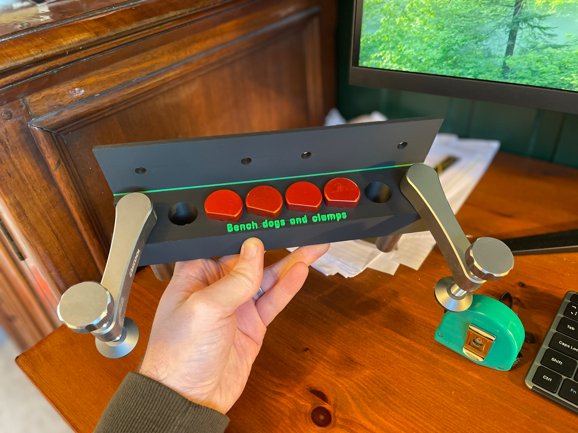 Bench dog/clamp holder - SS system