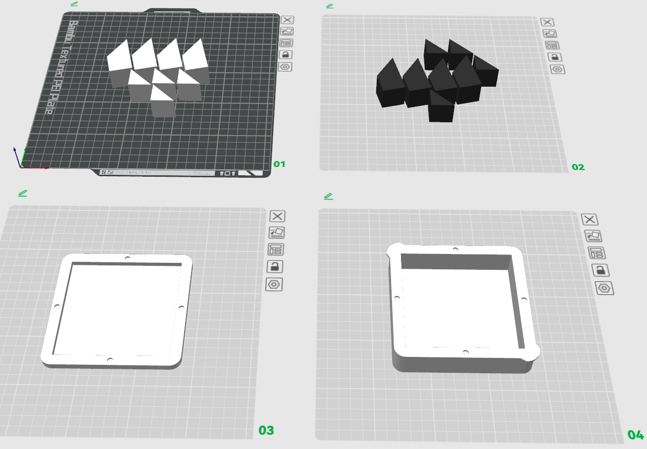 black and white blocks