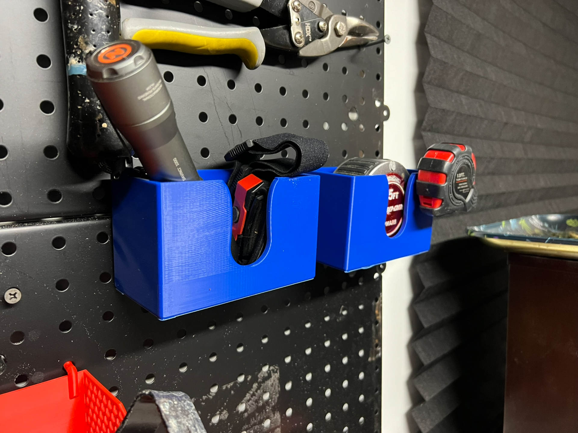 Short Pegboard Bin 1" Spacing