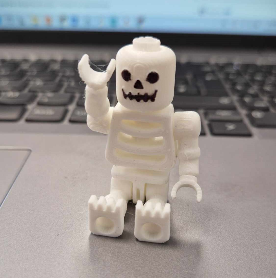 Brick Skeleton Figure - Print In Place