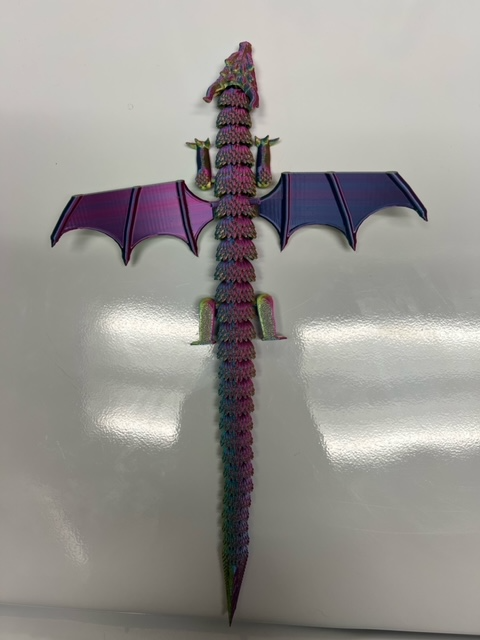 Longer Winged Articulated Nature Dragon, can stand