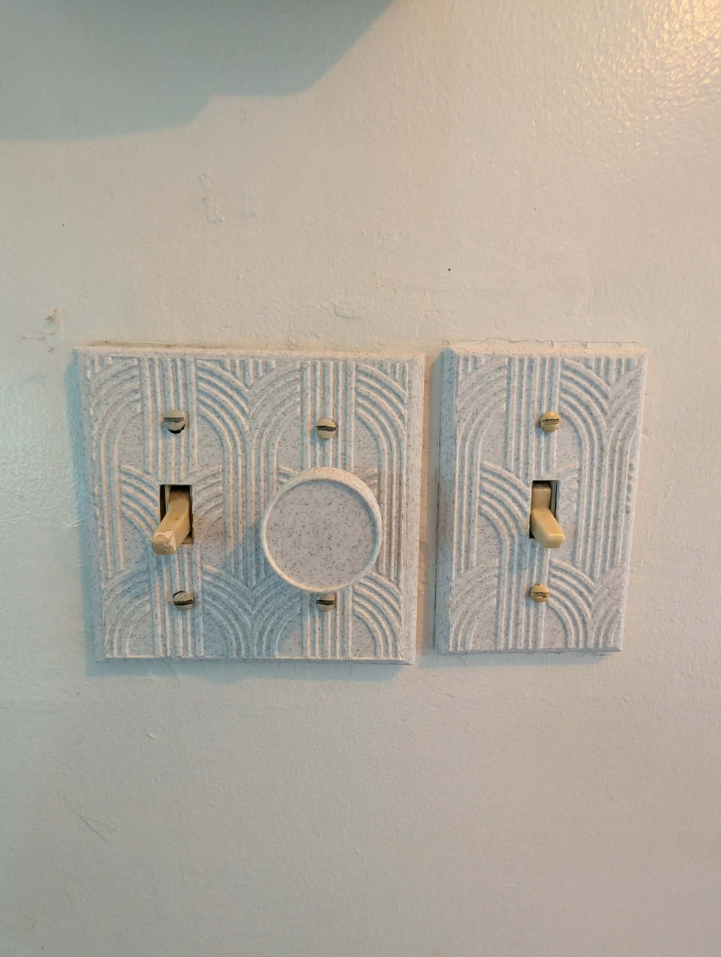 Plaque murale Retro Double / Dual Light Switch