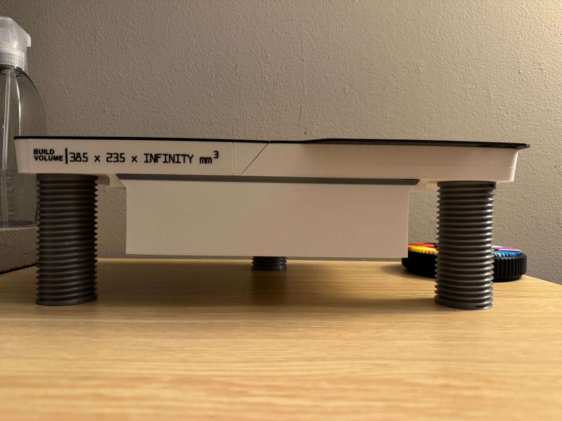 Print Bed Inspired Monitor/AMS Riser with Drawer