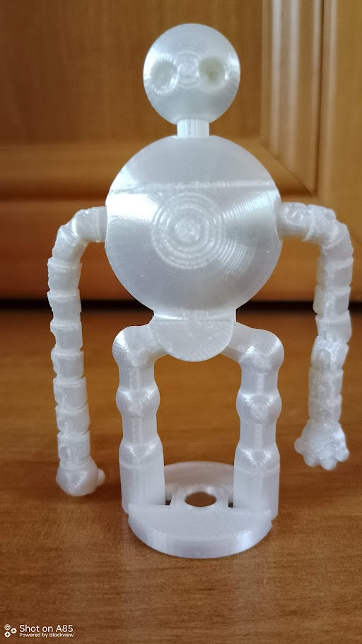 Magnetic white robot