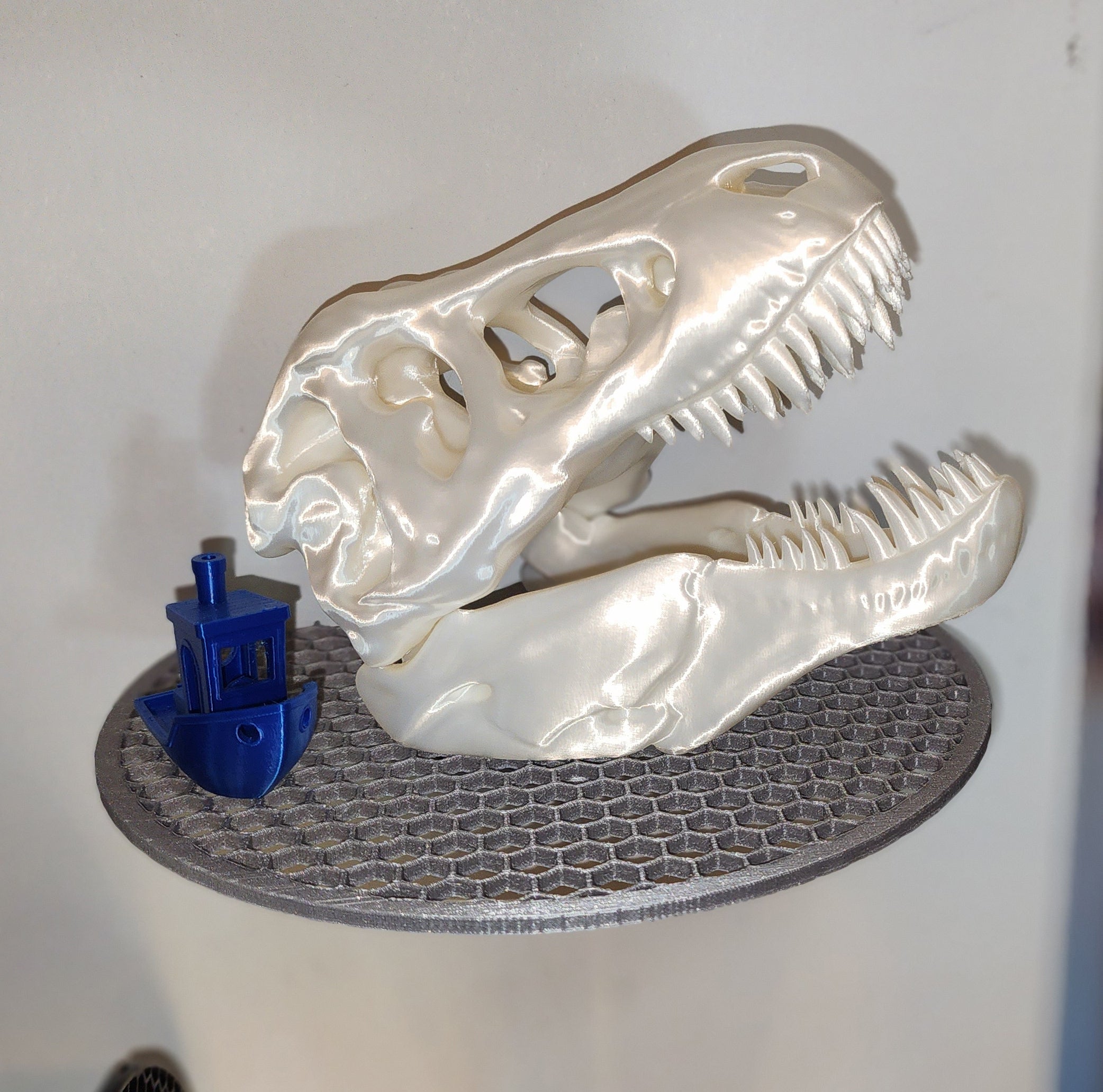 Round honeycomb shelf - wall mounted