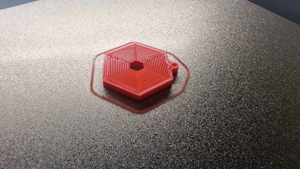 Hexagon Fidget Toy Keychain - Print in Place