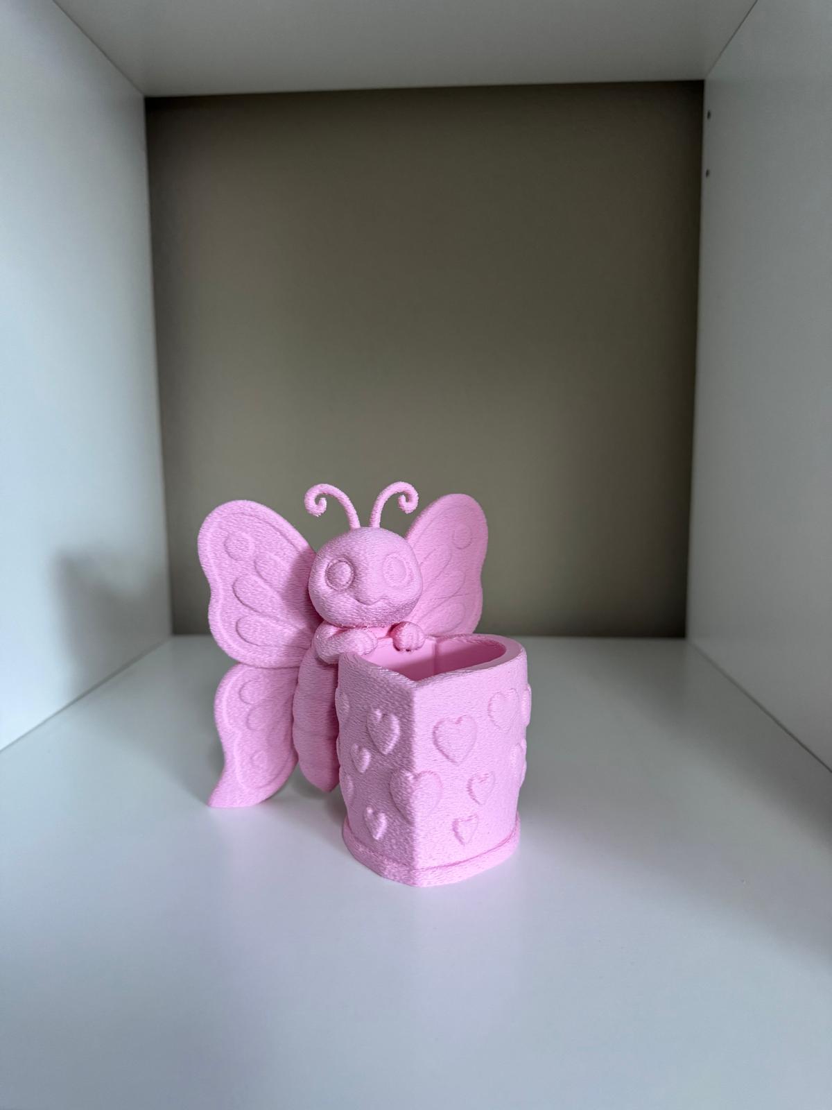 Butterfly and Heart Planter