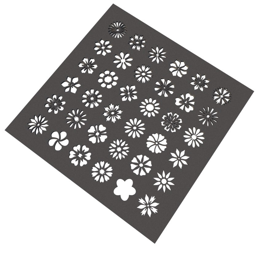 Bullet Journal Flower Stencil