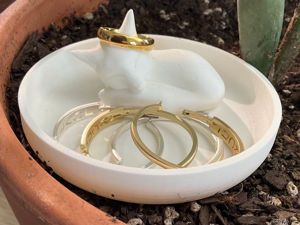 Sleepy Fox Ring Holder And Tray