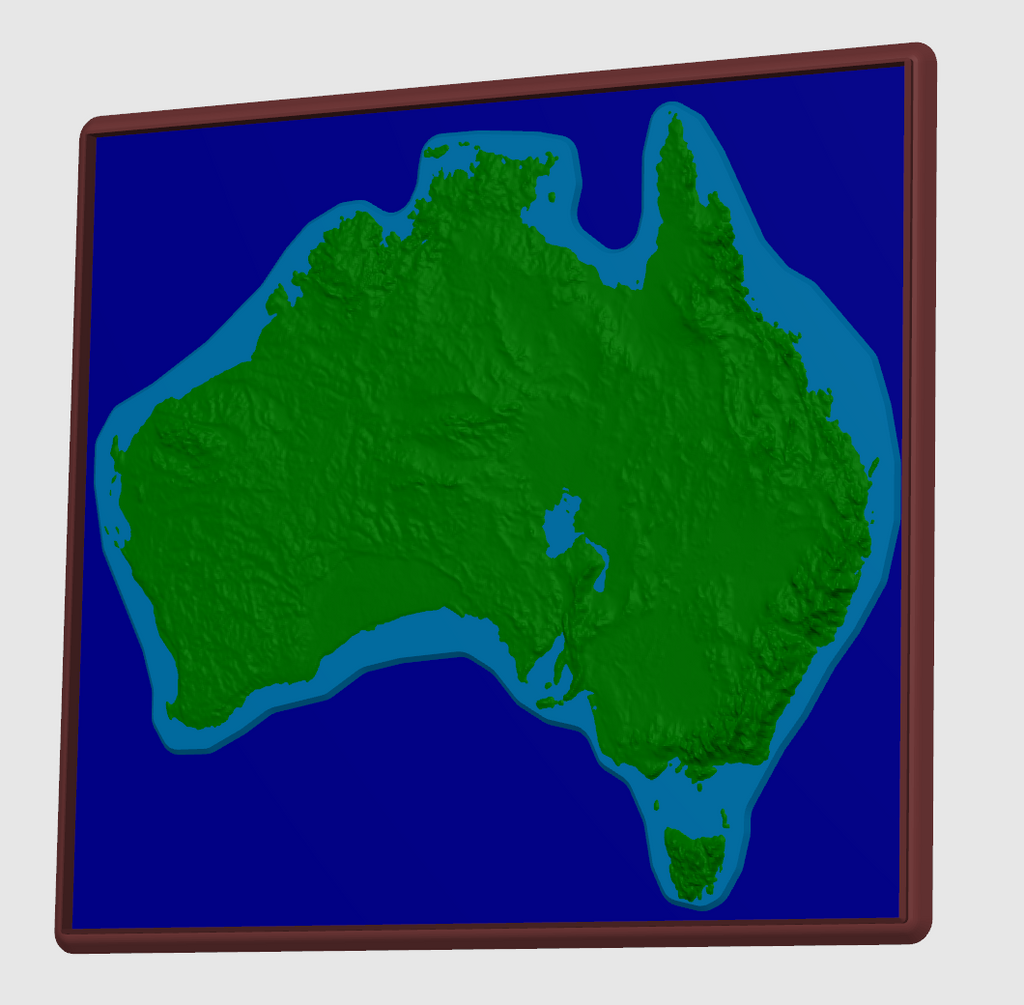 Australian Geography Relief