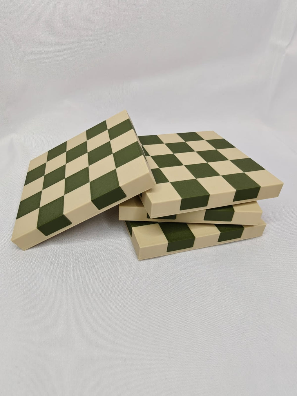Checkered Coaster Set