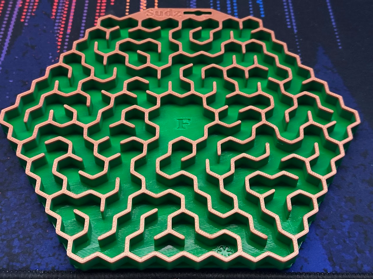 HoneyComb Marble Maze for 6mm Ball Bearing