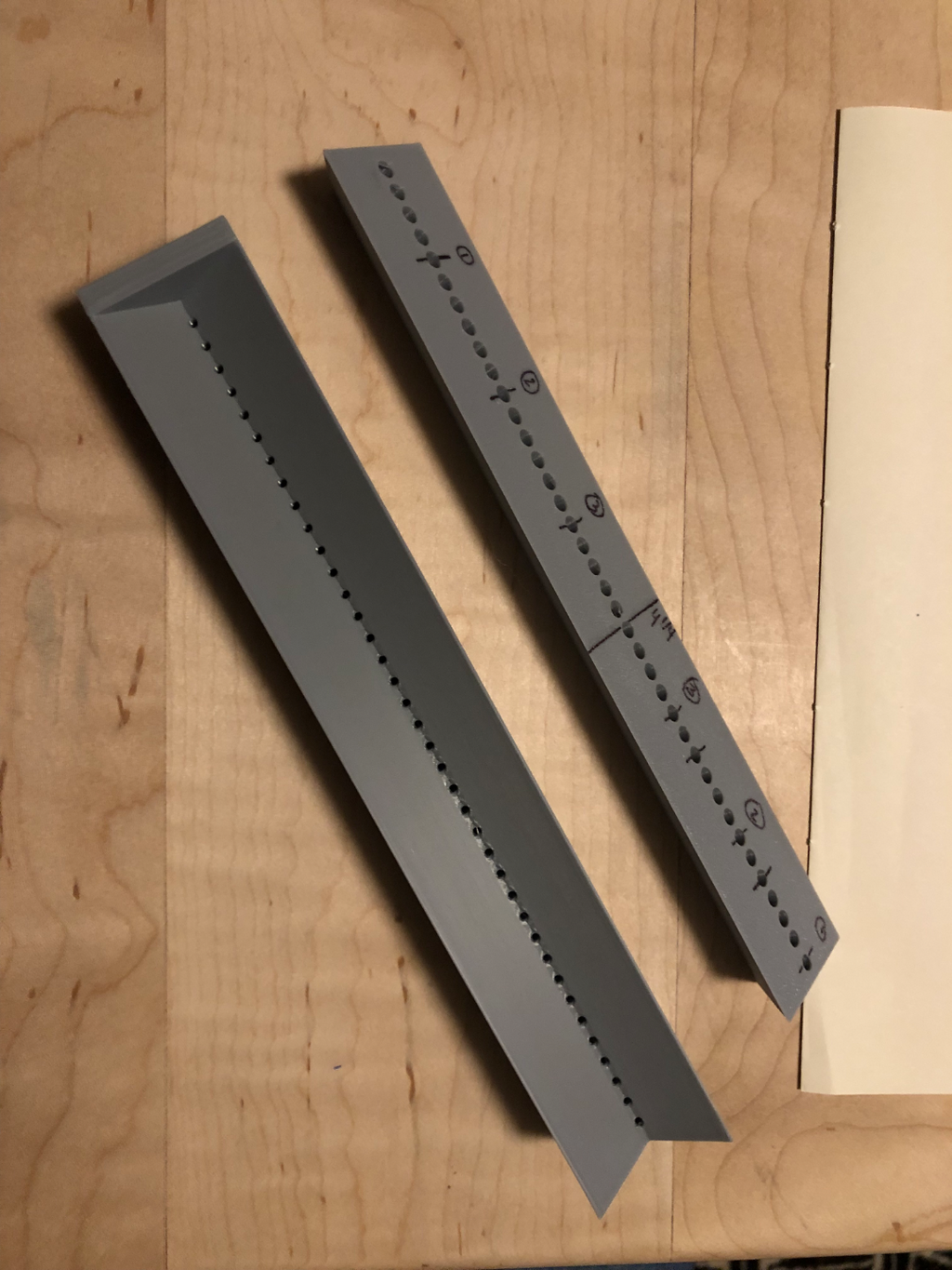 Book Binding Hole punching Jig