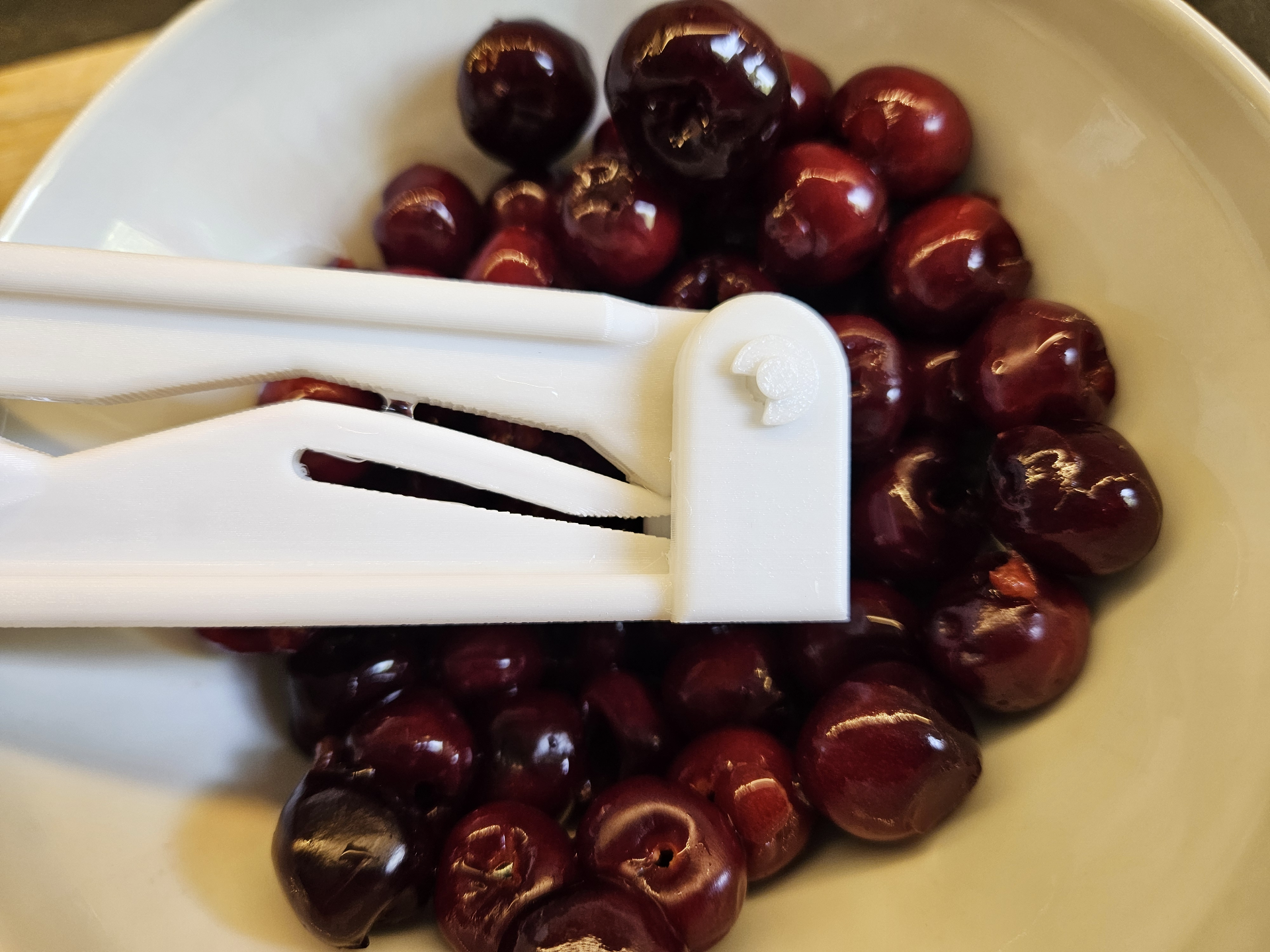 Cherry pitter + printed axle