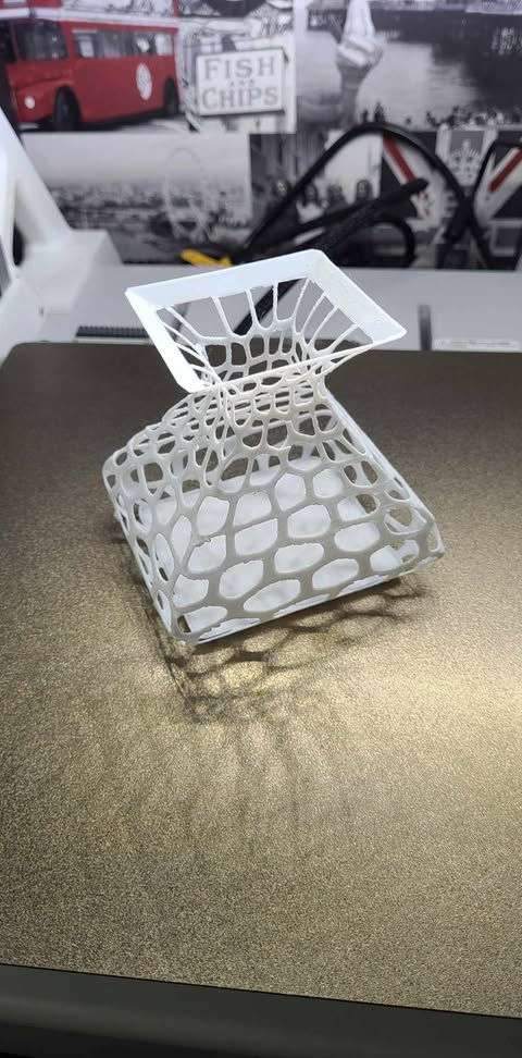 Square Angled Voronoi Vase