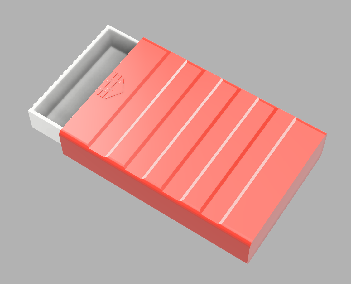 Mechanical Push Latch Box, two parts only