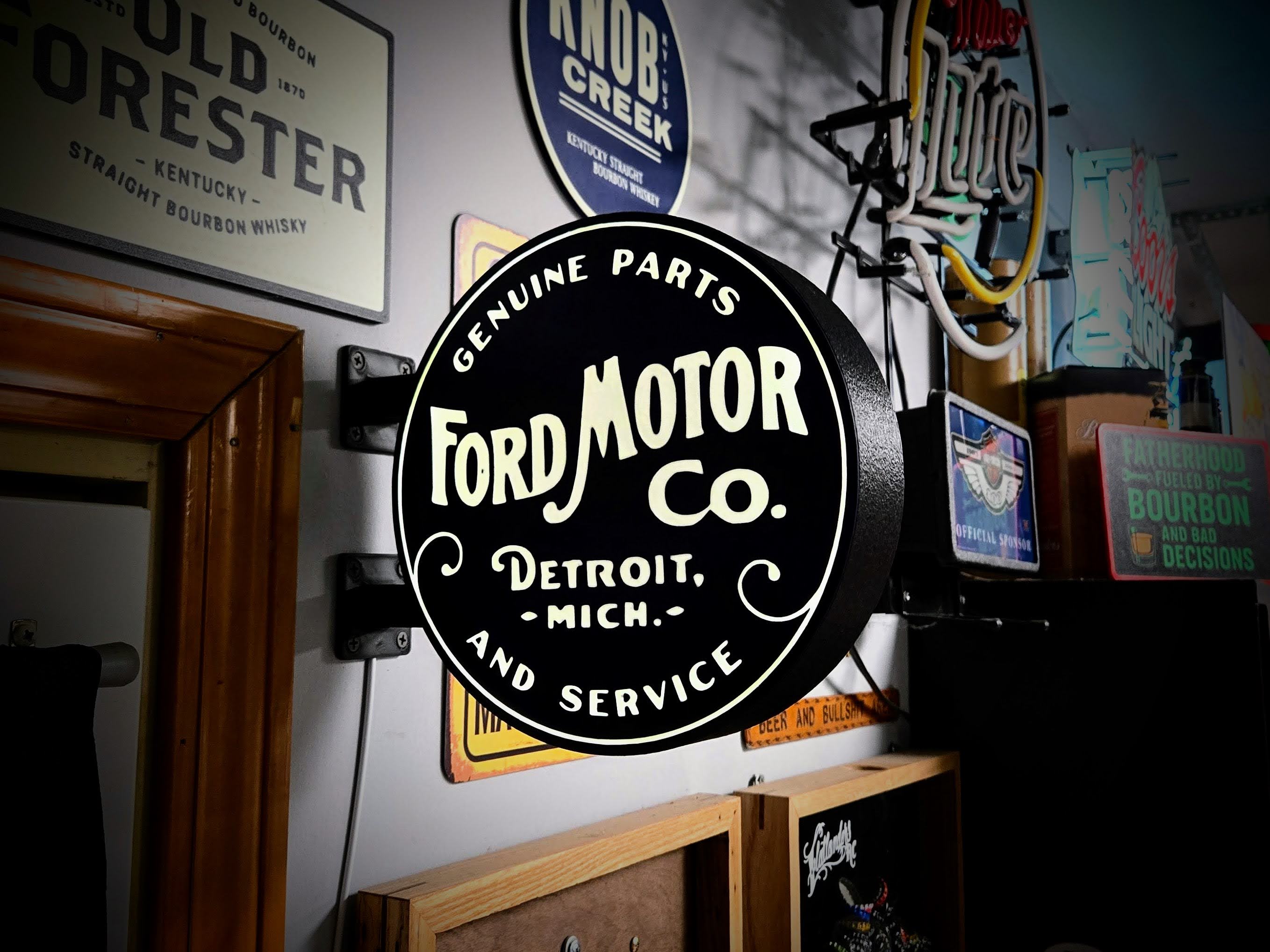 FORD SERVICE - 2-Sided Gas Station Lightbox Sign